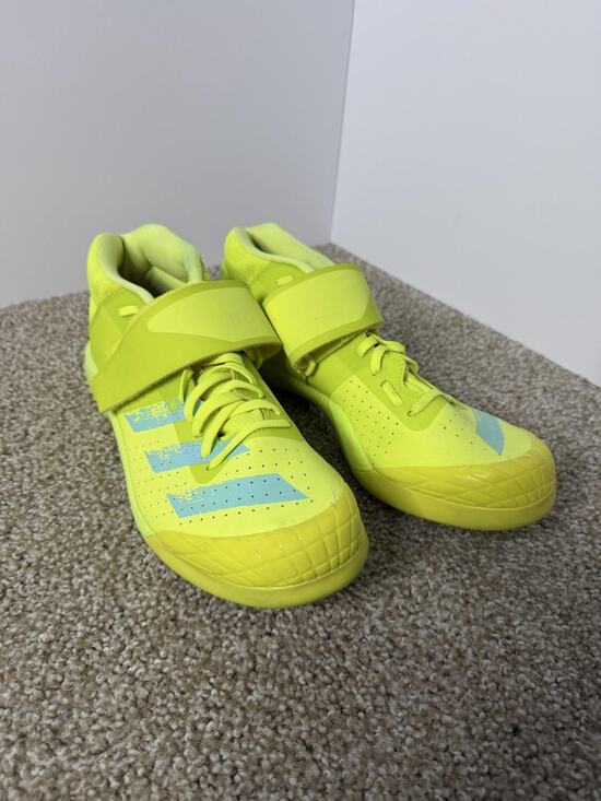 Adidas Adizero Javelin Track & Field Spikes Mens 11.5 Solar Yellow Cleats FW2241 main image 14